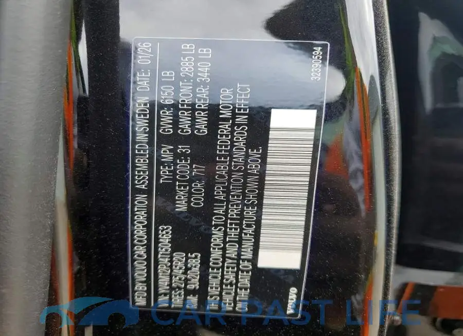 YV4M12PJ4T1504653# 12