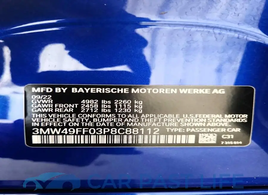 3MW49FF03P8C88112# 12