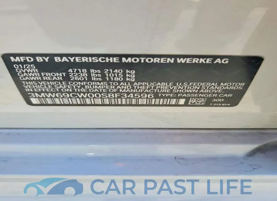3MW69CW00S8F34596# 12
