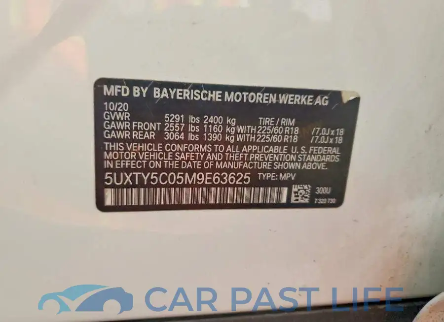5UXTY5C05M9E63625# 14