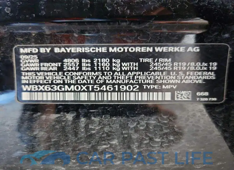 WBX63GM0XT5461902# 14