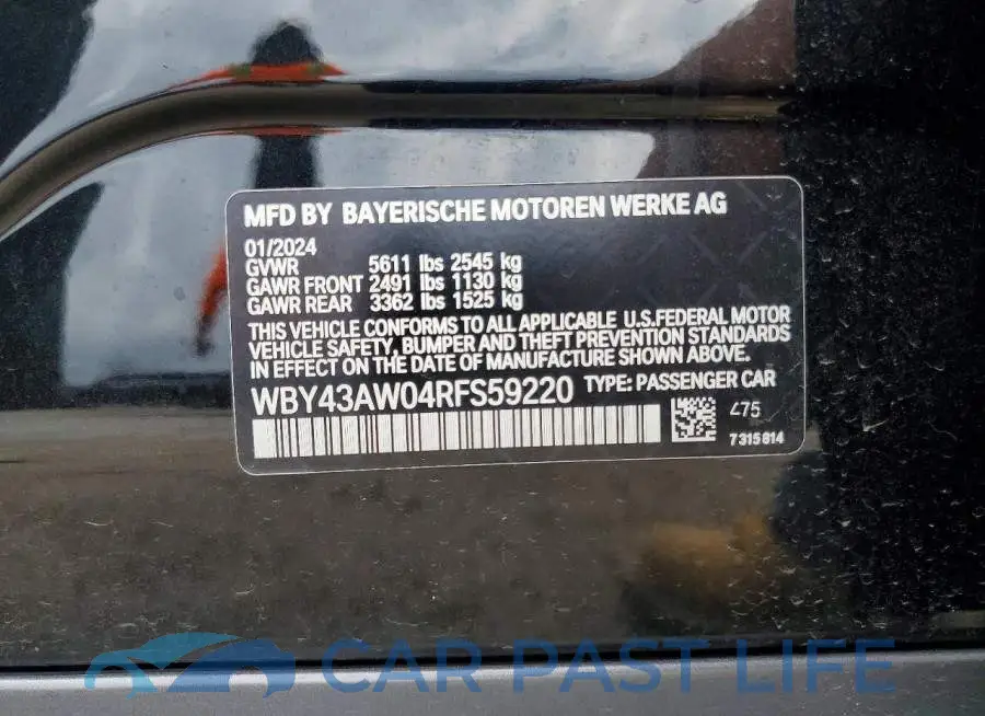 WBY43AW04RFS59220# 12