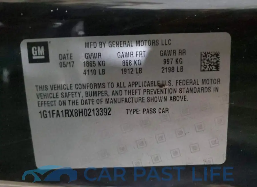 1G1FA1RX8H0213392# 12