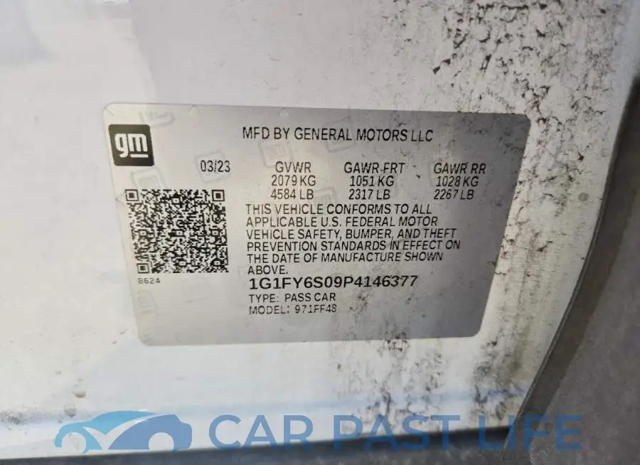 1G1FY6S09P4146377# 13