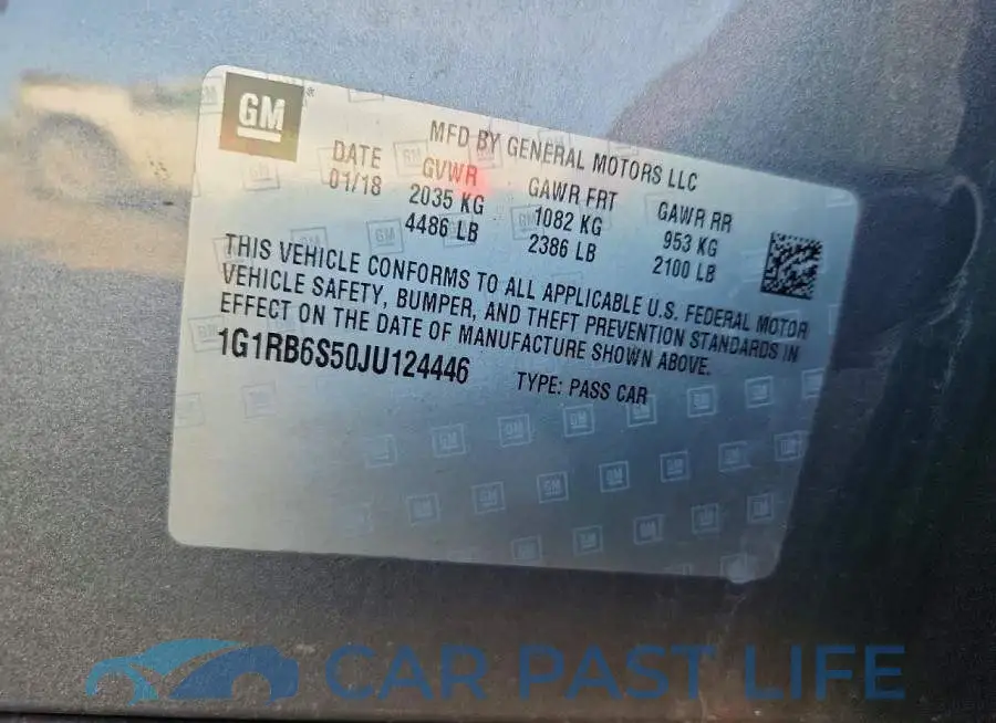 1G1RB6S50JU124446# 12
