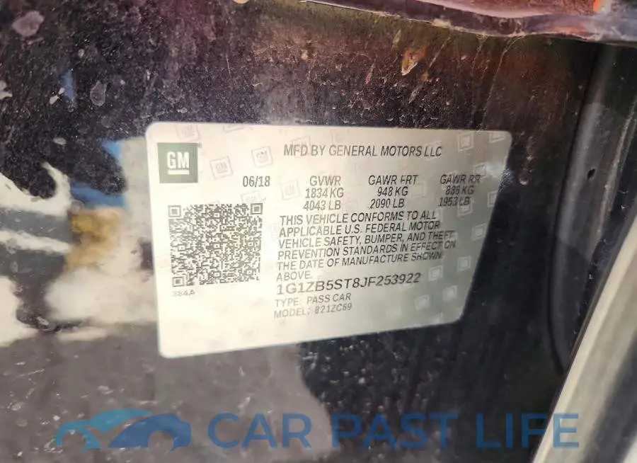 1G1ZB5ST8JF253922# 12