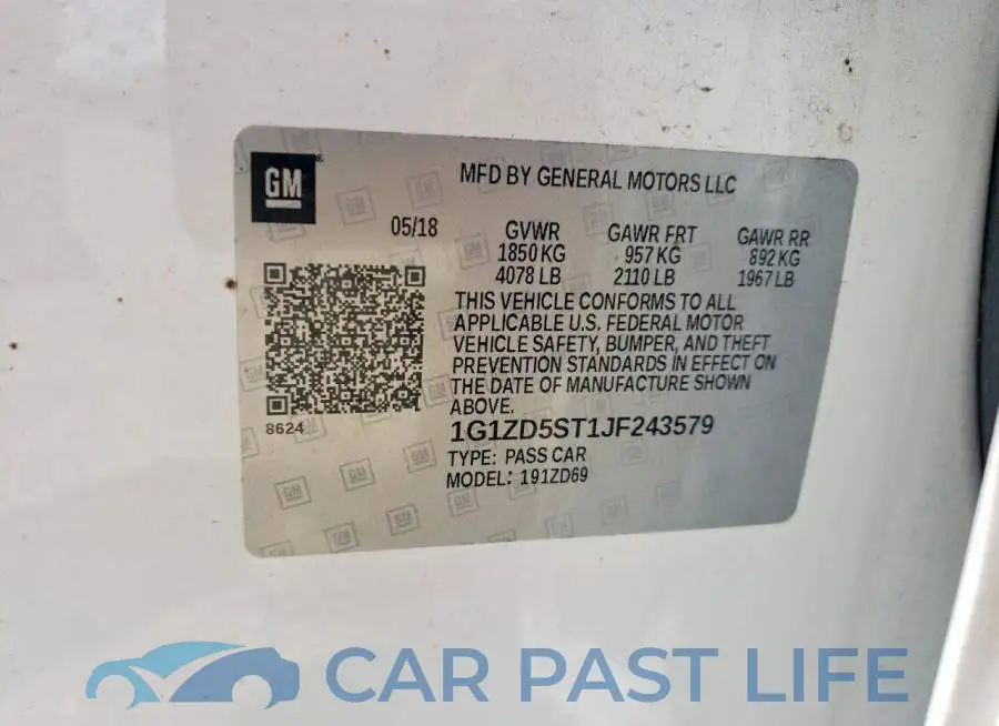 1G1ZD5ST1JF243579# 12