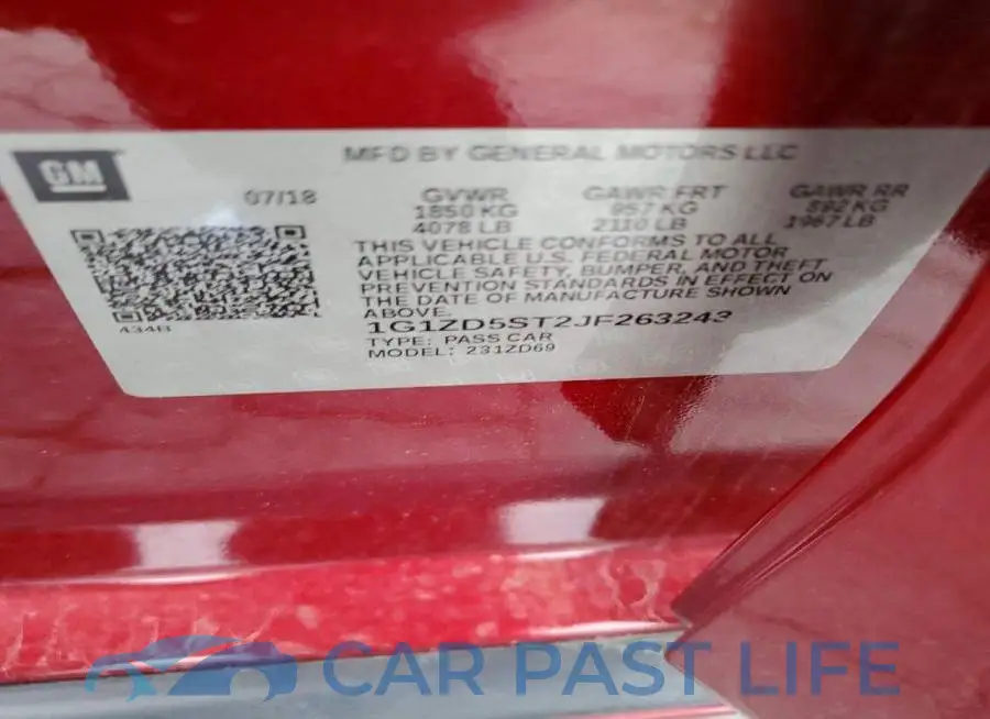 1G1ZD5ST2JF263243# 12