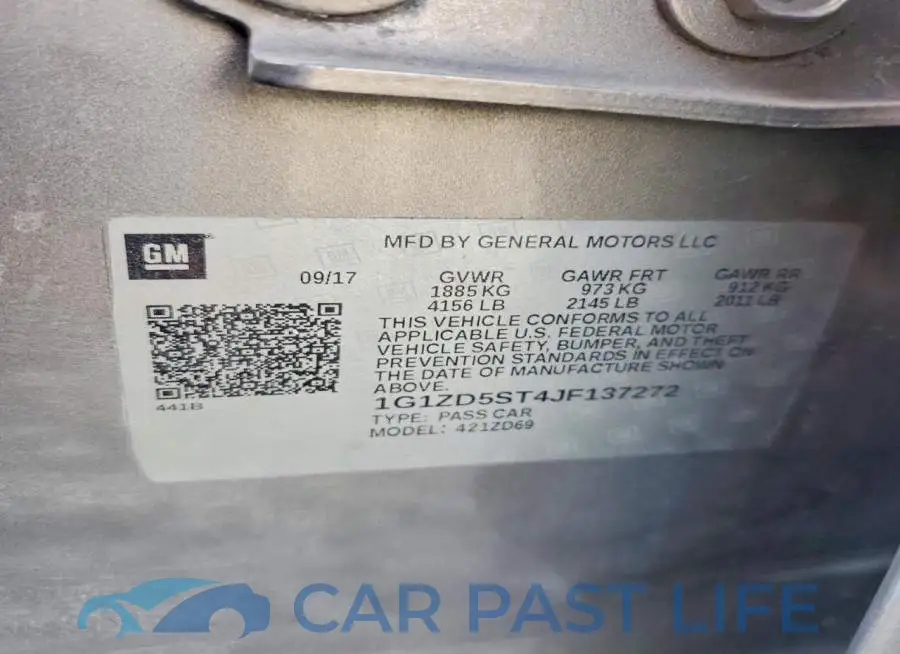 1G1ZD5ST4JF137272# 12