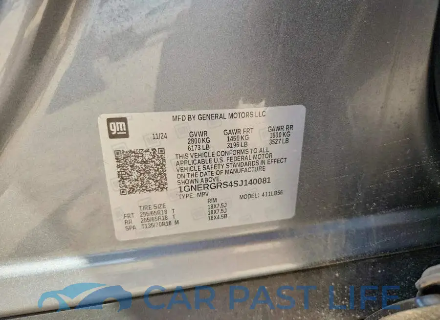 1GNERGRS4SJ140081# 13