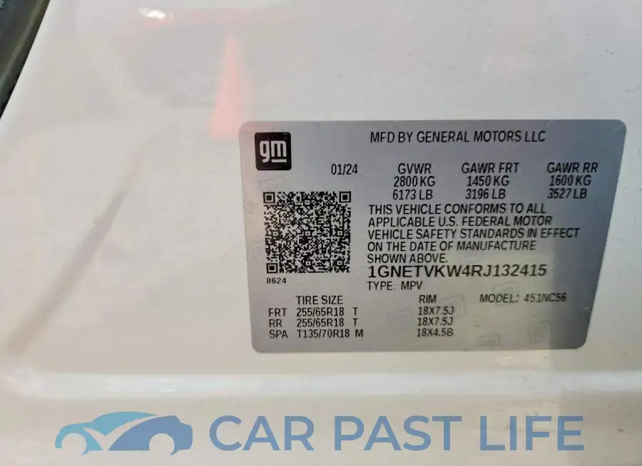 1GNETVKW4RJ132415# 12