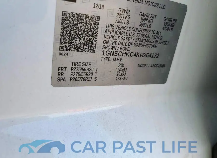 1GNSCHKC4KR264172# 13