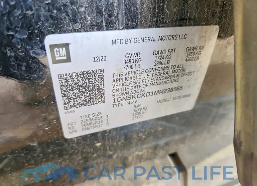 1GNSKCKD1MR238565# 14