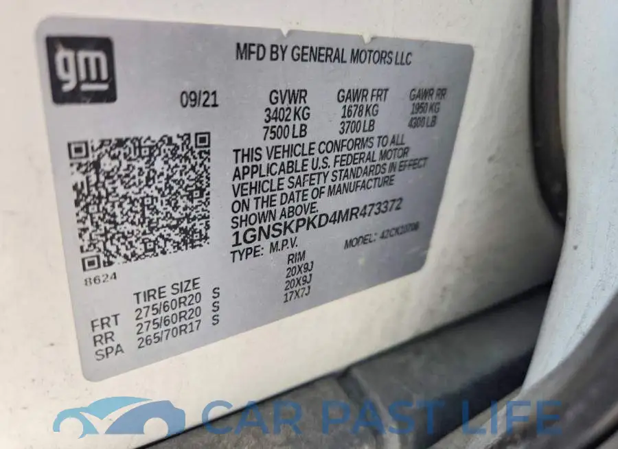 1GNSKPKD4MR473372# 13