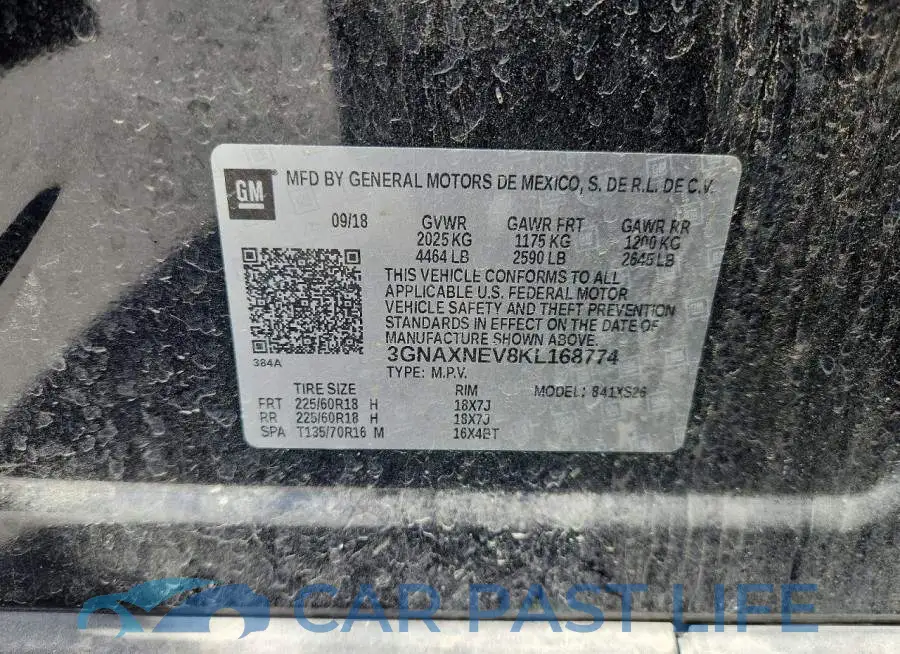 3GNAXNEV8KL168774# 13