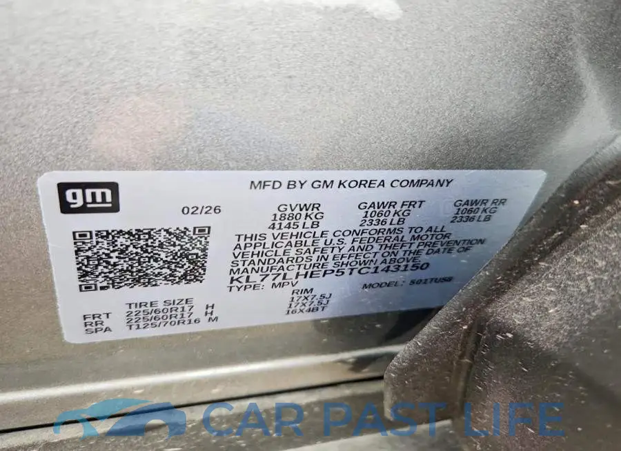 KL77LHEP5TC143150# 13