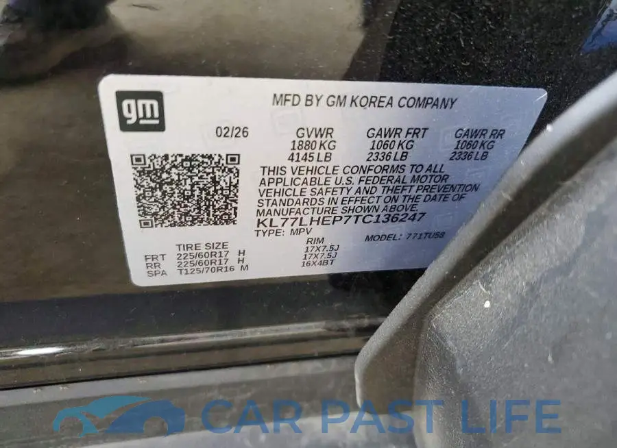 KL77LHEP7TC136247# 12