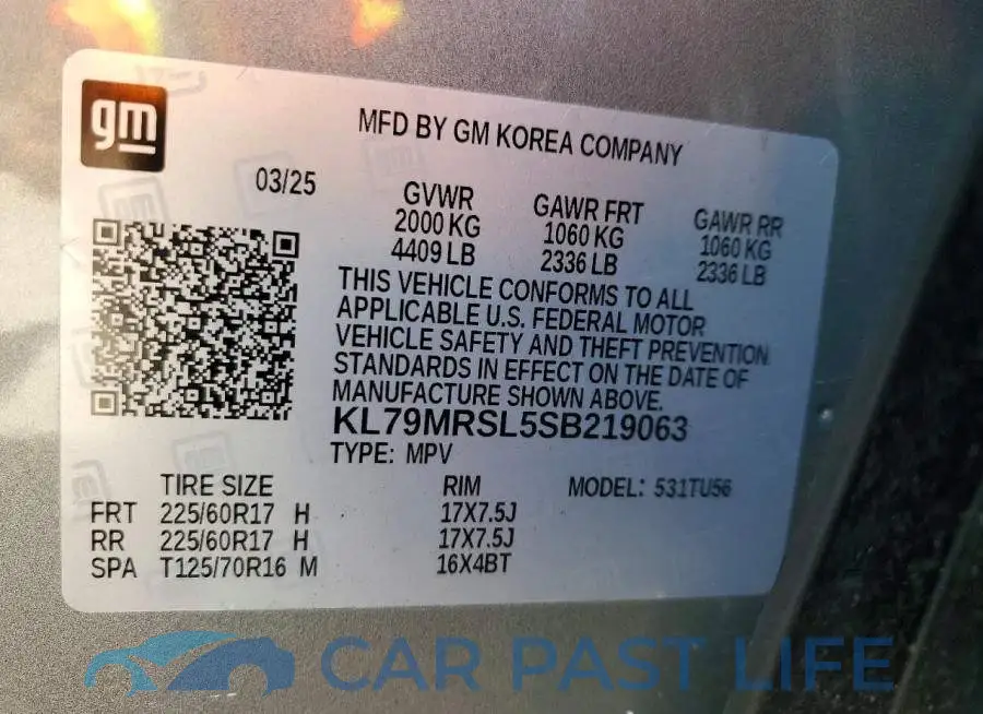 KL79MRSL5SB219063# 14