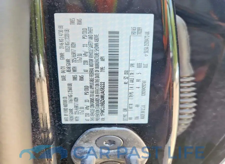 1FMCU9BZ4MUA58222# 13