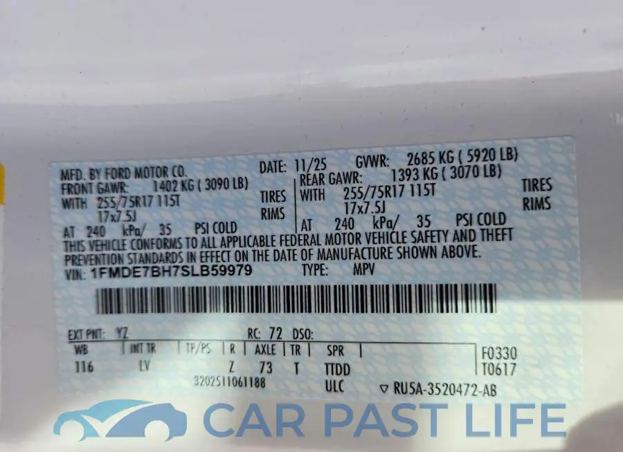 1FMDE7BH7SLB59979# 13