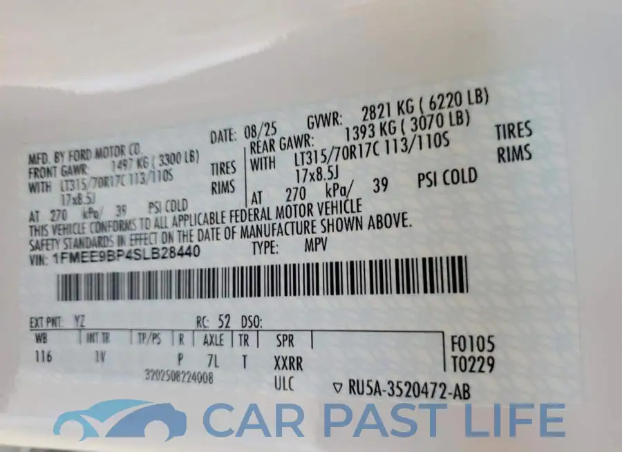 1FMEE9BP4SLB28440# 12