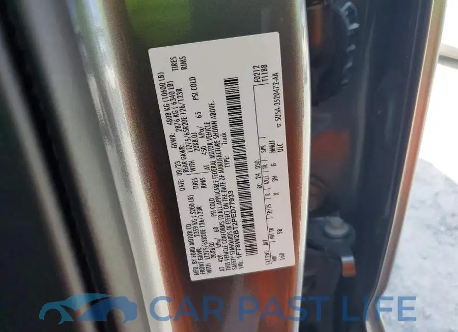 1FT8W2BT2PED77933# 13