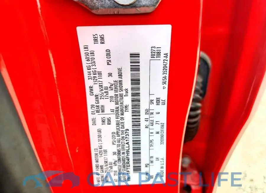 1FTER4FH9LLA17379# 12