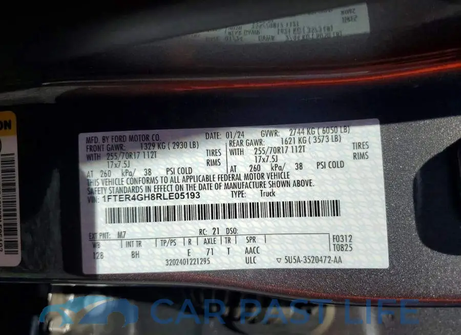 1FTER4GH8RLE05193# 13