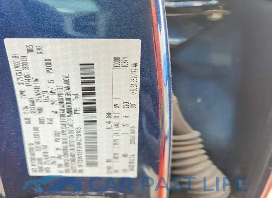 1FTEW1EF3HKC16108# 12