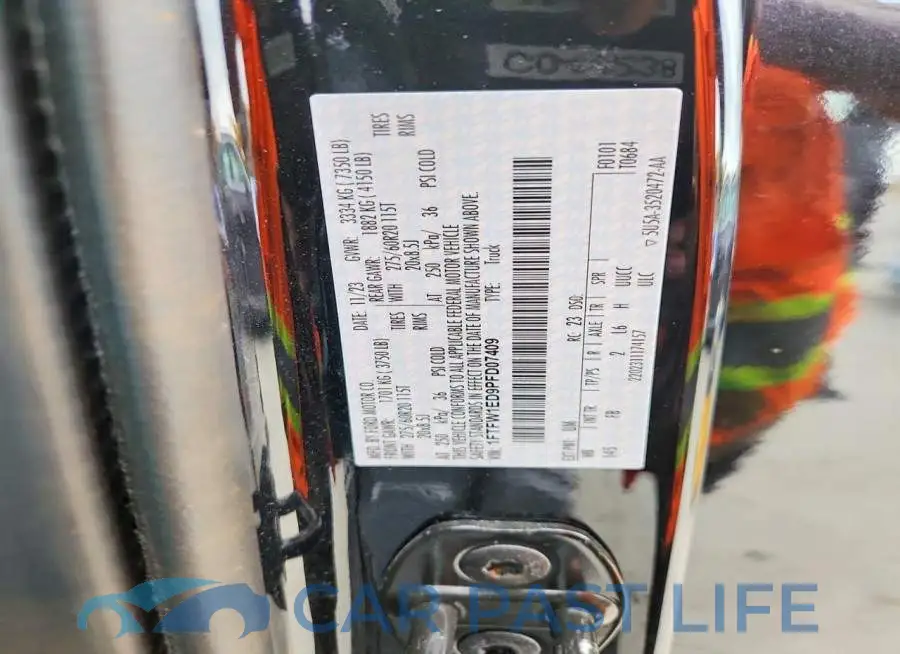 1FTFW1ED9PFD07409# 12