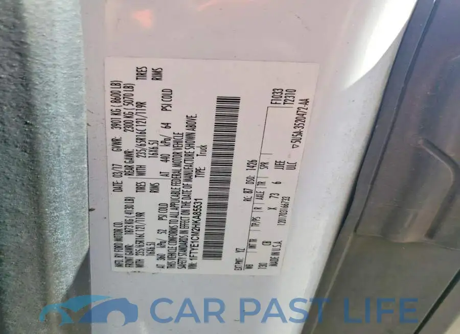 1FTYE1CM2HKA85531# 13