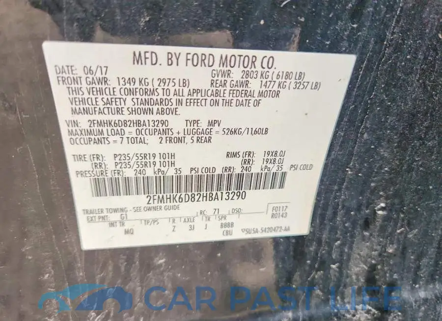 2FMHK6D82HBA13290# 13