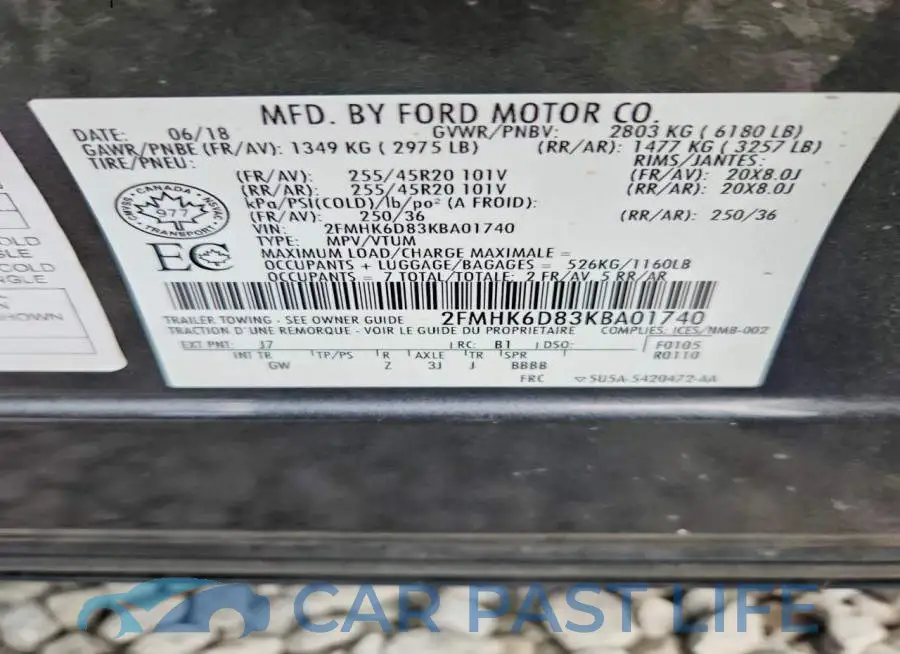 2FMHK6D83KBA01740# 13