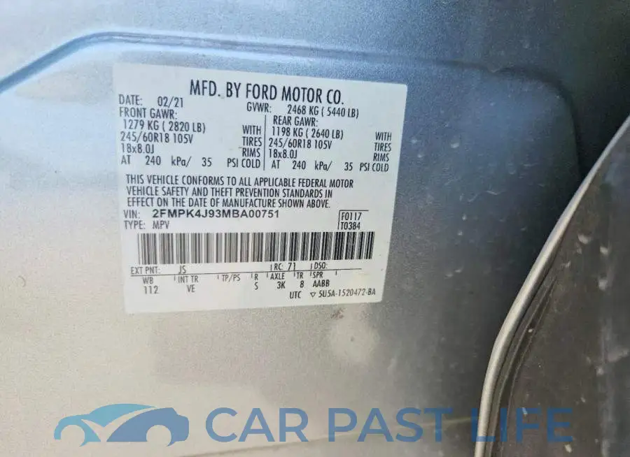 2FMPK4J93MBA00751# 12