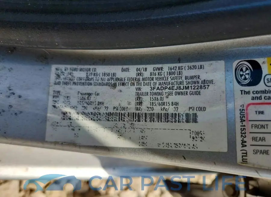 3FADP4EJ8JM122857# 12