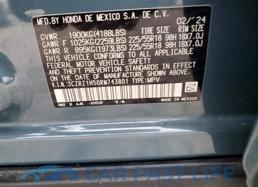 3CZRZ1H50RM743801# 13