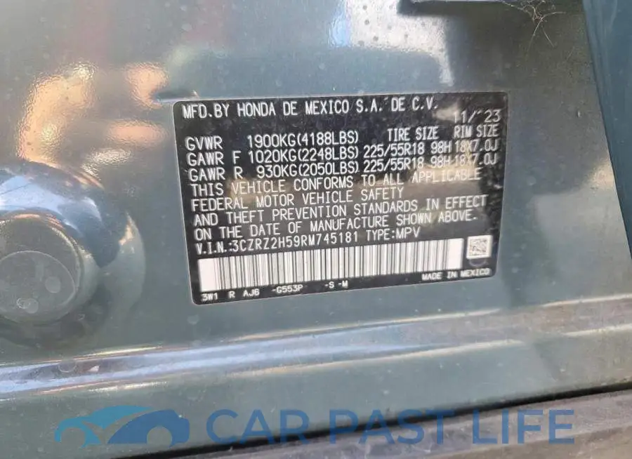 3CZRZ2H59RM745181# 13