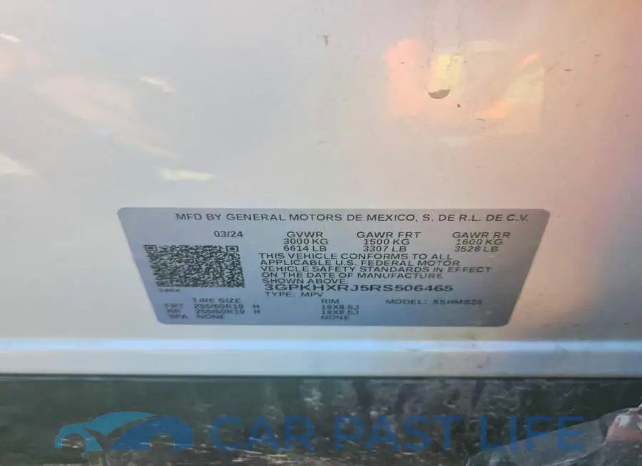 3GPKHXRJ5RS506465# 12