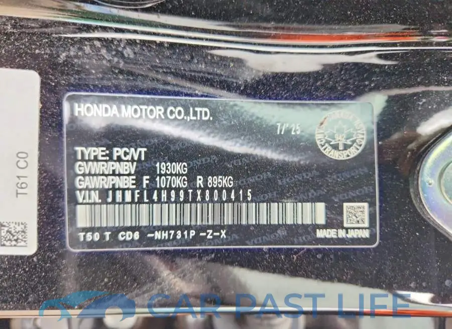 JHMFL4H99TX800415# 12