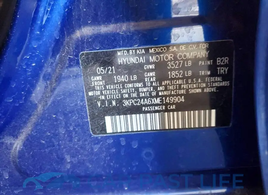 3KPC24A6XME149904# 12