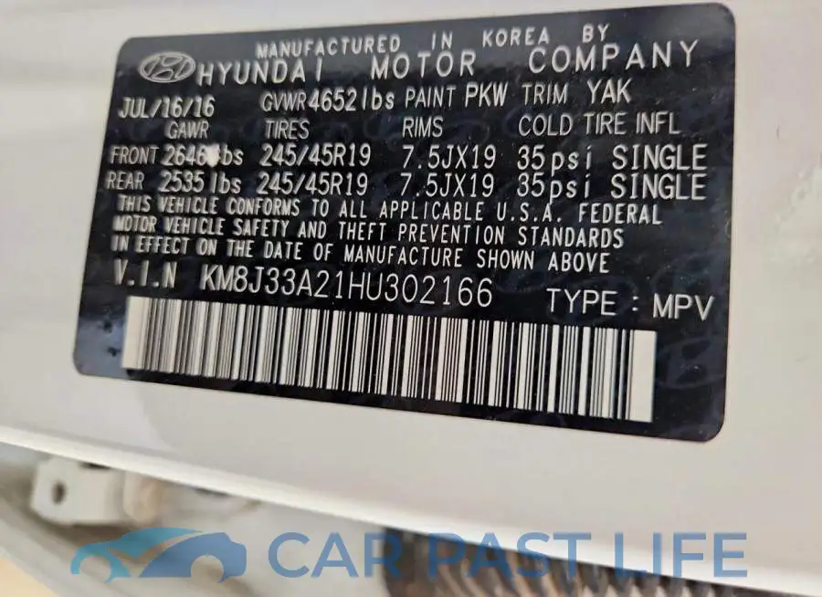 KM8J33A21HU302166# 14