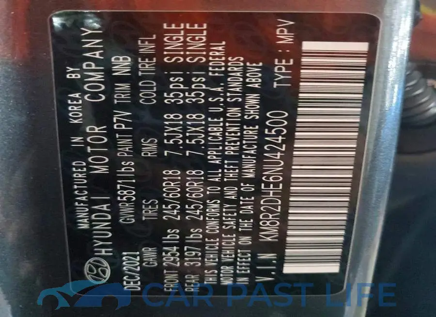 KM8R2DHE6NU424500# 14