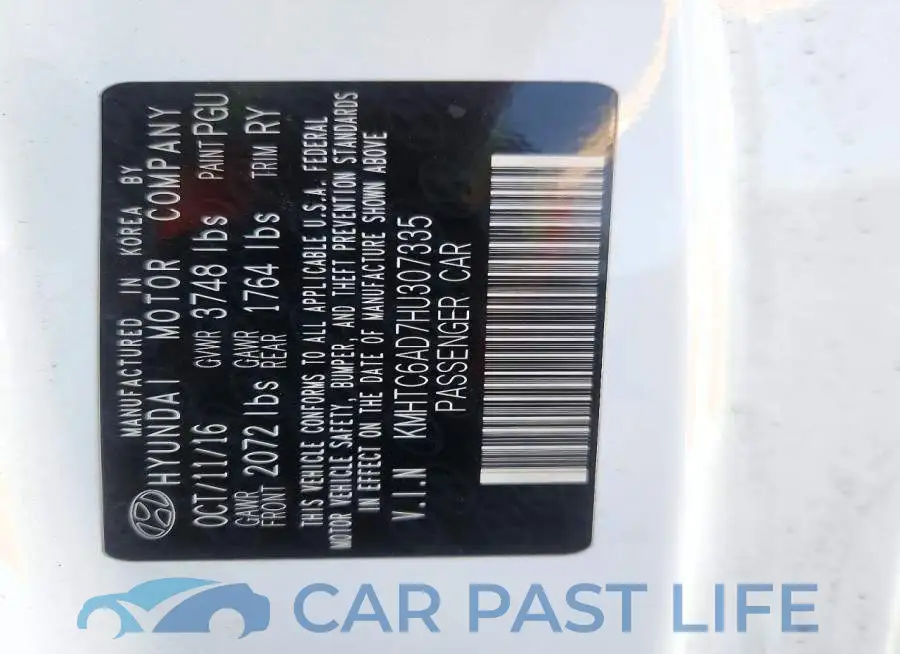 KMHTC6AD7HU307335# 12