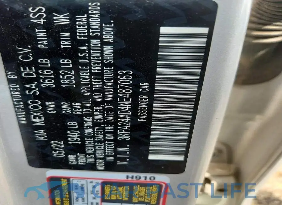 3KPA24AD4NE487063# 12