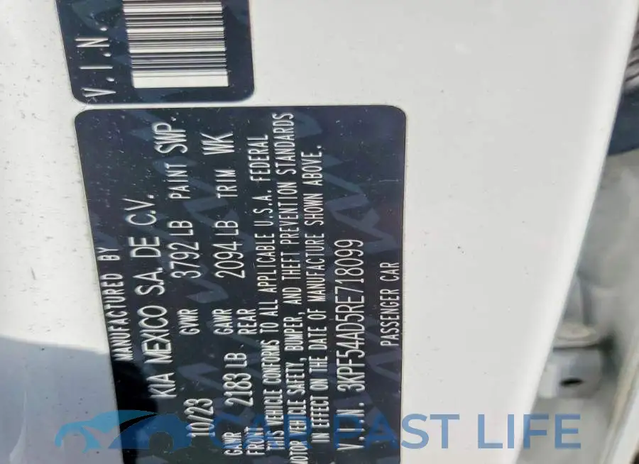 3KPF54AD5RE718099# 12