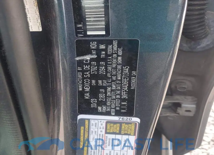 3KPF54AD6RE713445# 12