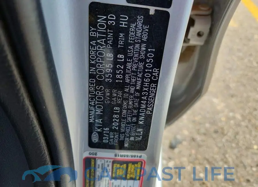 KNADM4A3XH6010501# 12