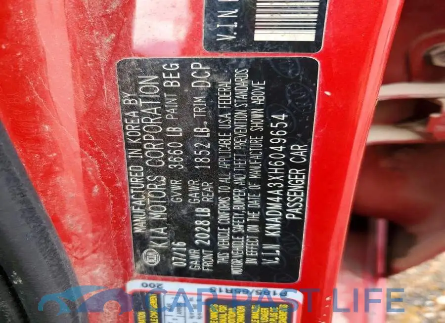 KNADM4A3XH6049654# 12