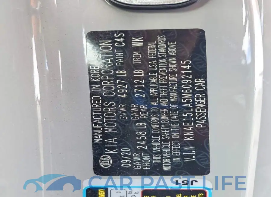 KNAE15LA5M6092145# 13