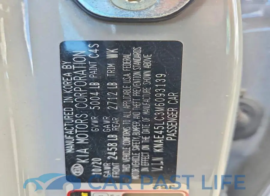 KNAE45LC3M6093139# 13